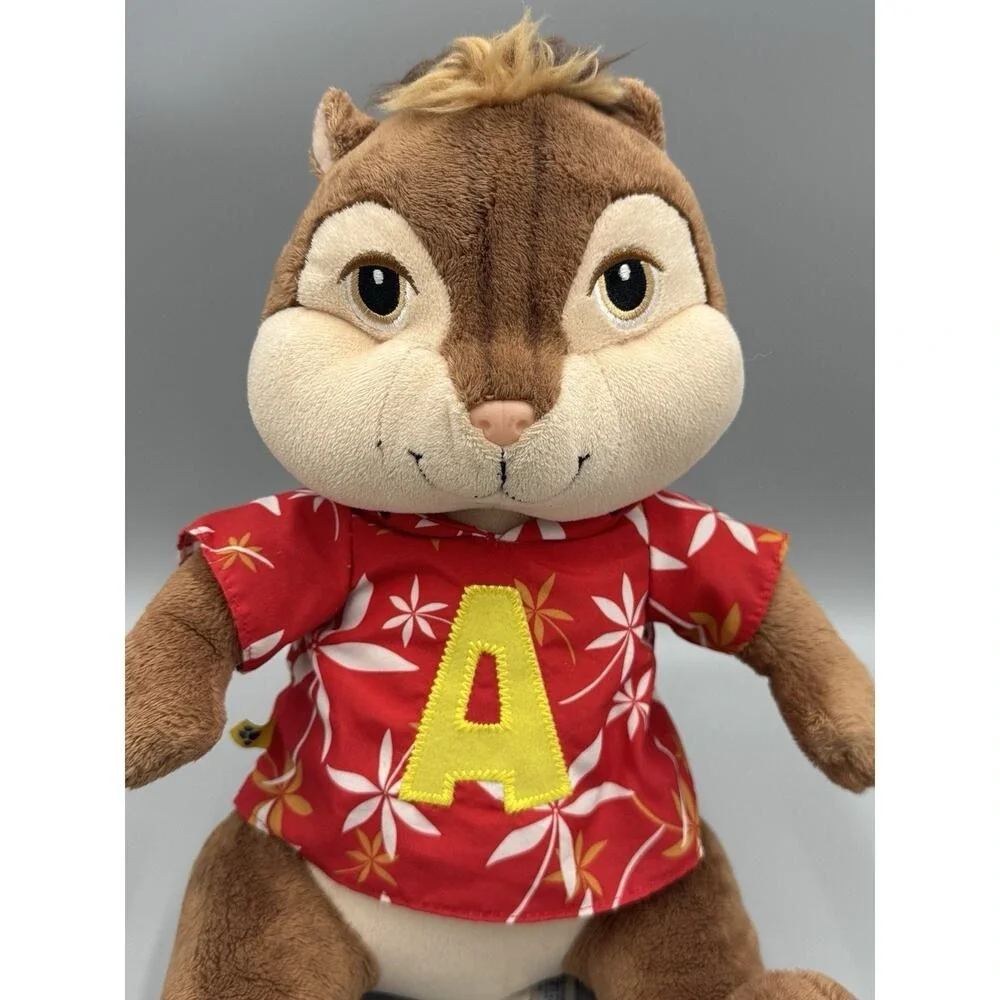 Build A Bear Alvin And The Chipmunks ALVIN In Hawaiian Shirt Stuffed Plush 12